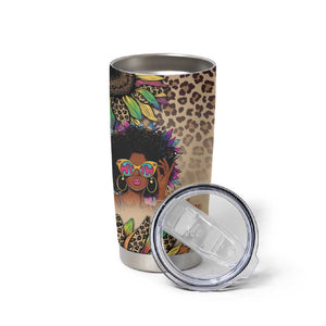 Black Her Story Sunshine Hurricane Tumbler Cup Empowered Black Woman - African Pride