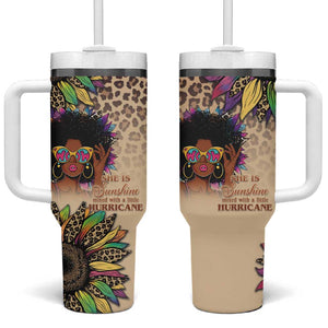 Black Her Story Sunshine Hurricane Tumbler With Handle Empowered Black Woman - African Pride