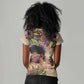 Black Her Story Sunshine Hurricane Women V-Neck T-Shirt Empowered Black Woman - African Pride
