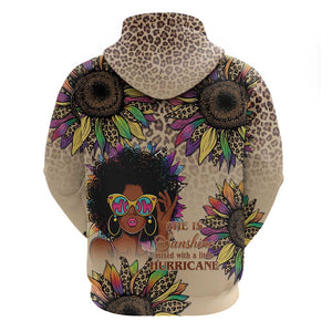 Black Her Story Sunshine Hurricane Zip Hoodie Empowered Black Woman - African Pride