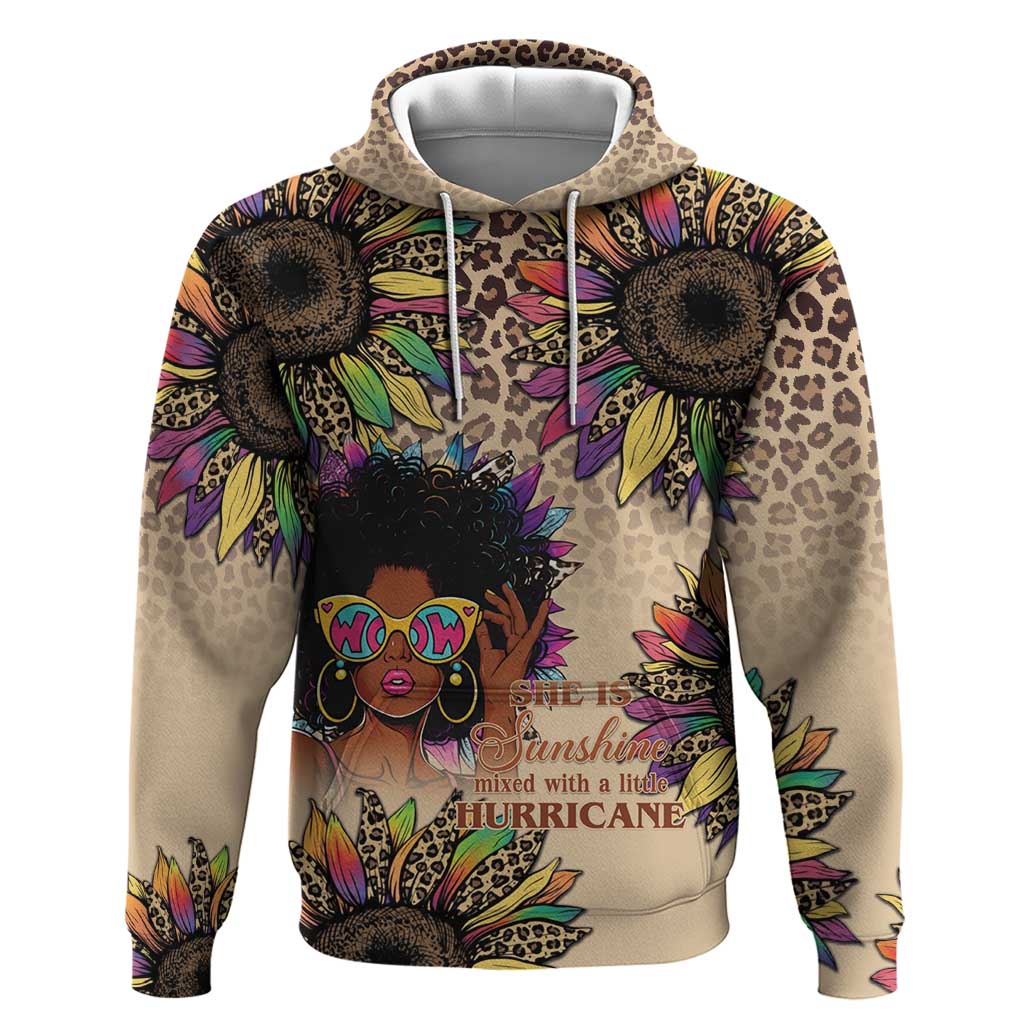 Black Her Story Sunshine Hurricane Zip Hoodie Empowered Black Woman - African Pride
