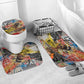 Black Her Story Graffiti Queen Bathroom Set Black Woman Empowerment - African Pride