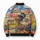 Black Her Story Graffiti Queen Bomber Puffer Jacket Black Woman Empowerment - African Pride