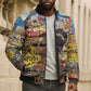 Black Her Story Graffiti Queen Bomber Puffer Jacket Black Woman Empowerment - African Pride