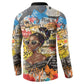 Black Her Story Graffiti Queen Button Sweatshirt Black Woman Empowerment