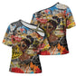 Black Her Story Graffiti Queen Cross Shoulder Shirt Black Woman Empowerment - African Pride
