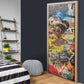 Black Her Story Graffiti Queen Door Cover Black Woman Empowerment - African Pride