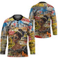 Black Her Story Graffiti Queen Hockey Jersey Black Woman Empowerment - African Pride