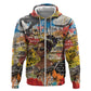 Black Her Story Graffiti Queen Hoodie Black Woman Empowerment - African Pride