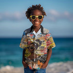 Black Her Story Graffiti Queen Kid Hawaiian Shirt Black Woman Empowerment - African Pride
