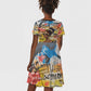 Black Her Story Graffiti Queen Kid Short Sleeve Dress Black Woman Empowerment - African Pride
