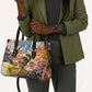 Black Her Story Graffiti Queen Leather Bag Black Woman Empowerment - African Pride
