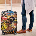 Black Her Story Graffiti Queen Luggage Cover Black Woman Empowerment - African Pride