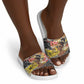 Black Her Story Graffiti Queen Slide Sandals Black Woman Empowerment - African Pride