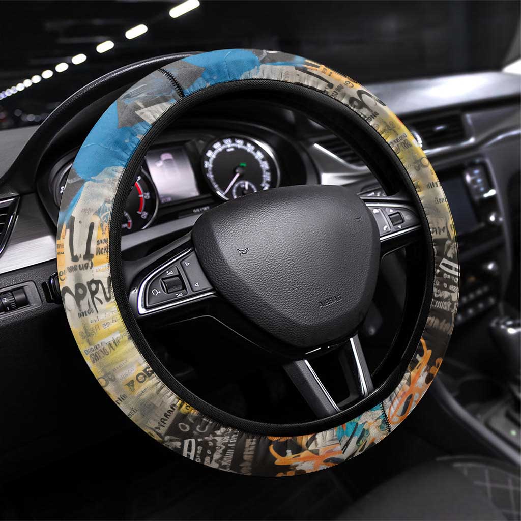 Black Her Story Graffiti Queen Steering Wheel Cover Black Woman Empowerment - African Pride
