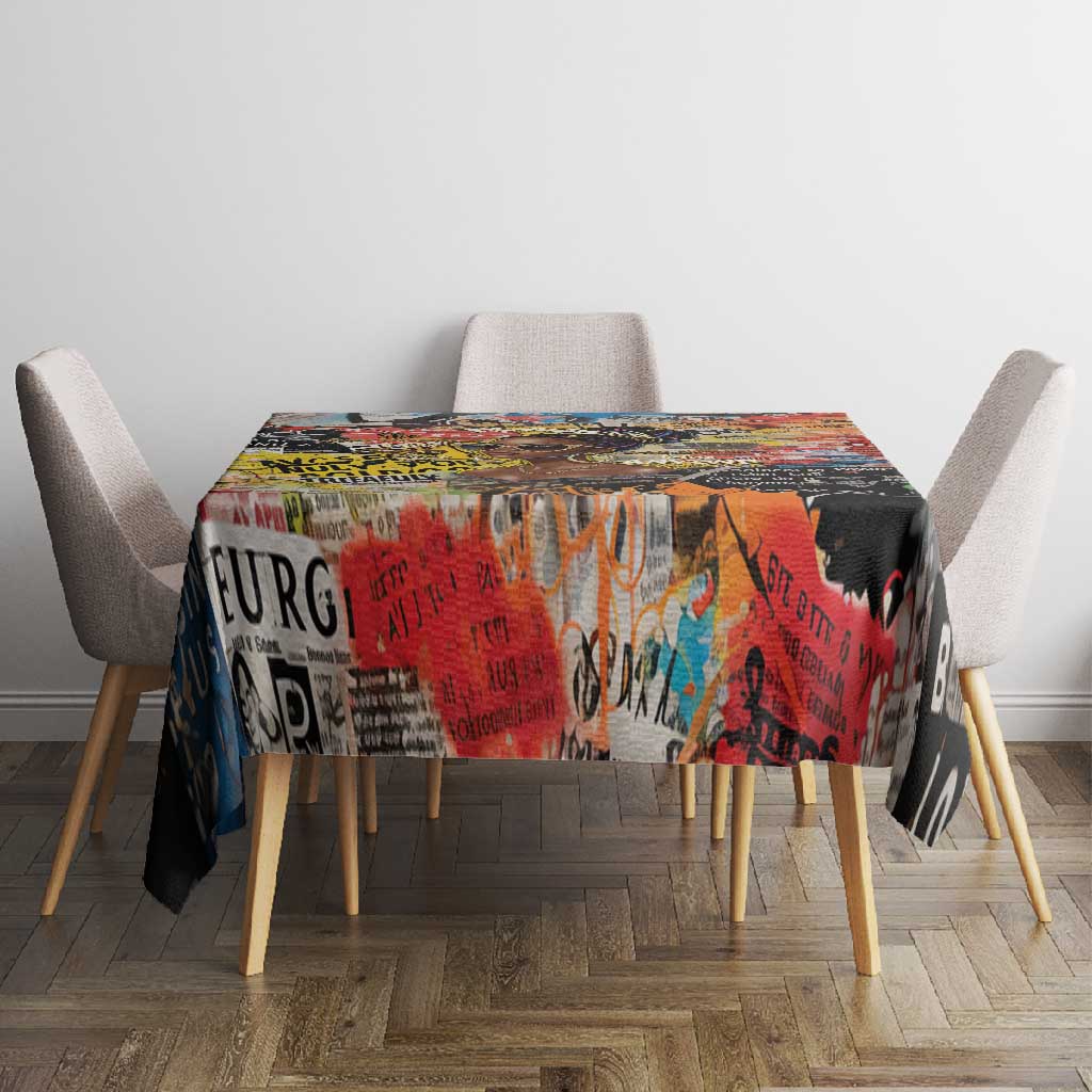 Black Her Story Graffiti Queen Tablecloth Black Woman Empowerment - African Pride