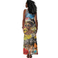 Black Her Story Graffiti Queen Tank Maxi Dress Black Woman Empowerment - African Pride
