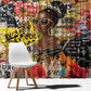 Black Her Story Graffiti Queen Window Curtain Black Woman Empowerment - African Pride