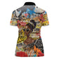 Black Her Story Graffiti Queen Women Polo Shirt Black Woman Empowerment - African Pride