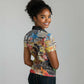 Black Her Story Graffiti Queen Women Polo Shirt Black Woman Empowerment - African Pride