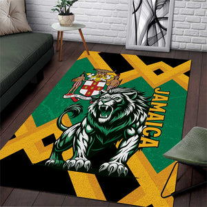 Jumieka Area Rug Lion With Coat Of Arms
