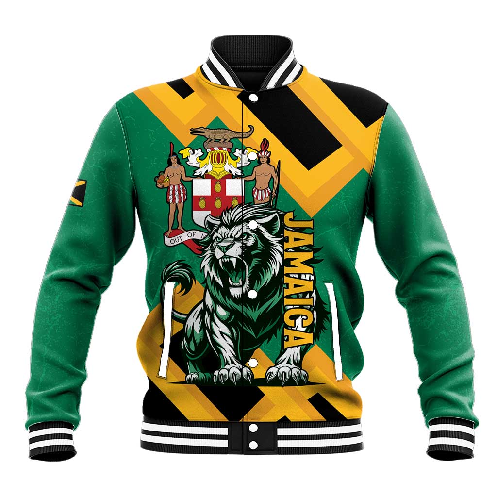 Jumieka Baseball Jacket Lion With Coat Of Arms