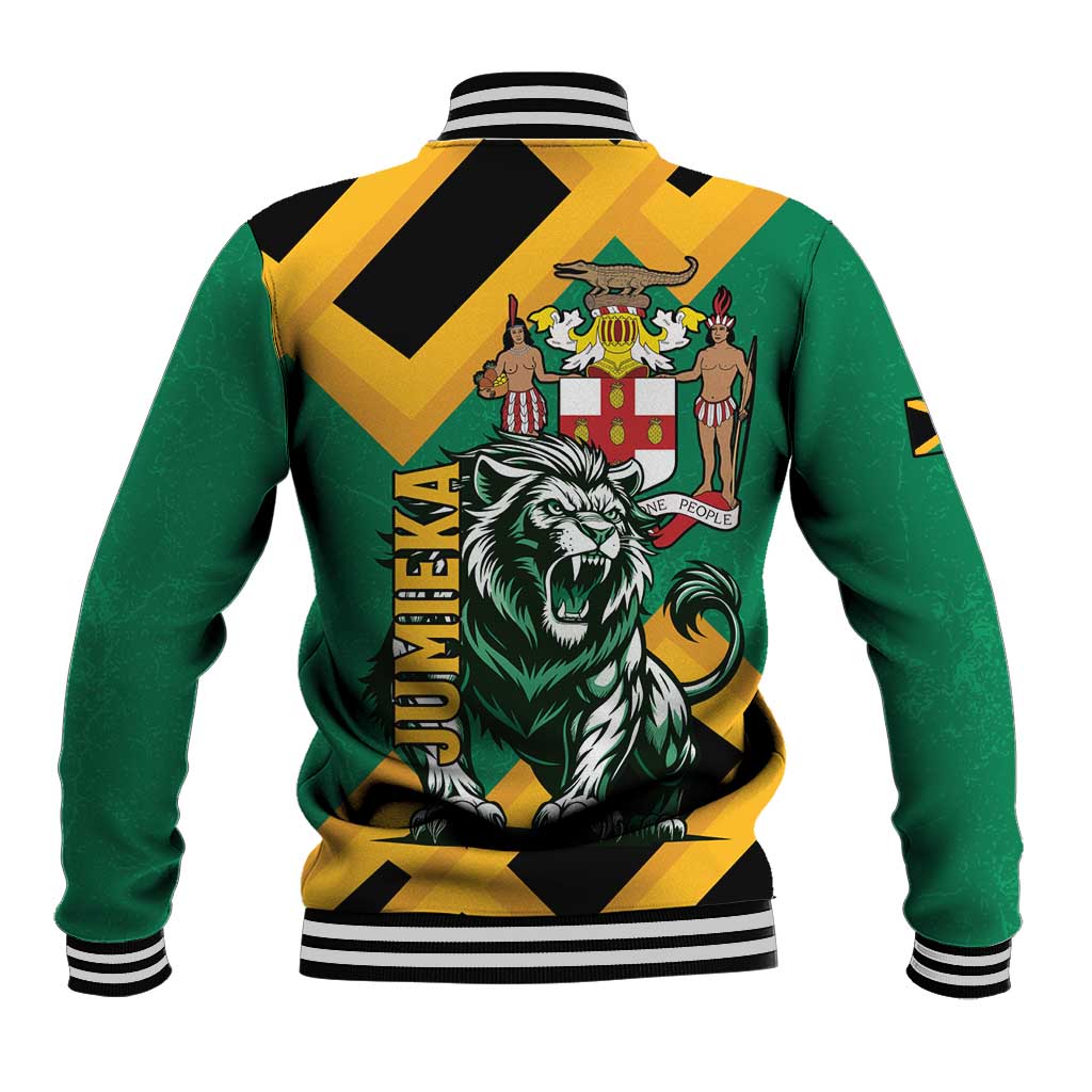 Jumieka Baseball Jacket Lion With Coat Of Arms