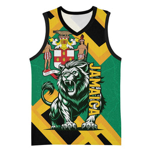 Jumieka Basketball Jersey Lion With Coat Of Arms - African Pride