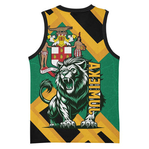 Jumieka Basketball Jersey Lion With Coat Of Arms - African Pride