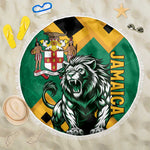 Jumieka Beach Blanket Lion With Coat Of Arms