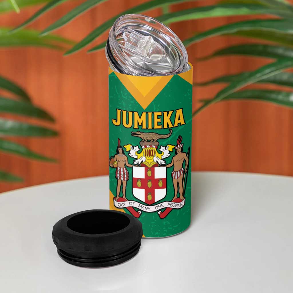 Jumieka 4 in 1 Can Cooler Tumbler Lion With Coat Of Arms