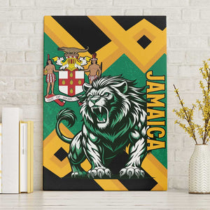 Jumieka Canvas Wall Art Lion With Coat Of Arms