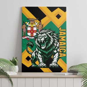 Jumieka Canvas Wall Art Lion With Coat Of Arms