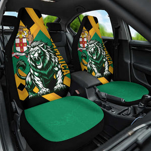 Jumieka Car Seat Cover Lion With Coat Of Arms