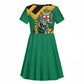 Jumieka Kid Short Sleeve Dress Lion With Coat Of Arms