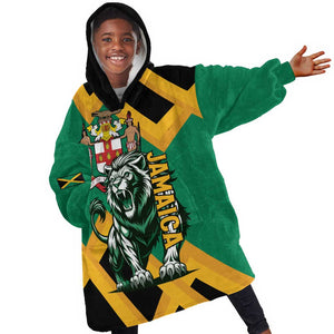 Jumieka Kid Wearable Blanket Hoodie Lion With Coat Of Arms