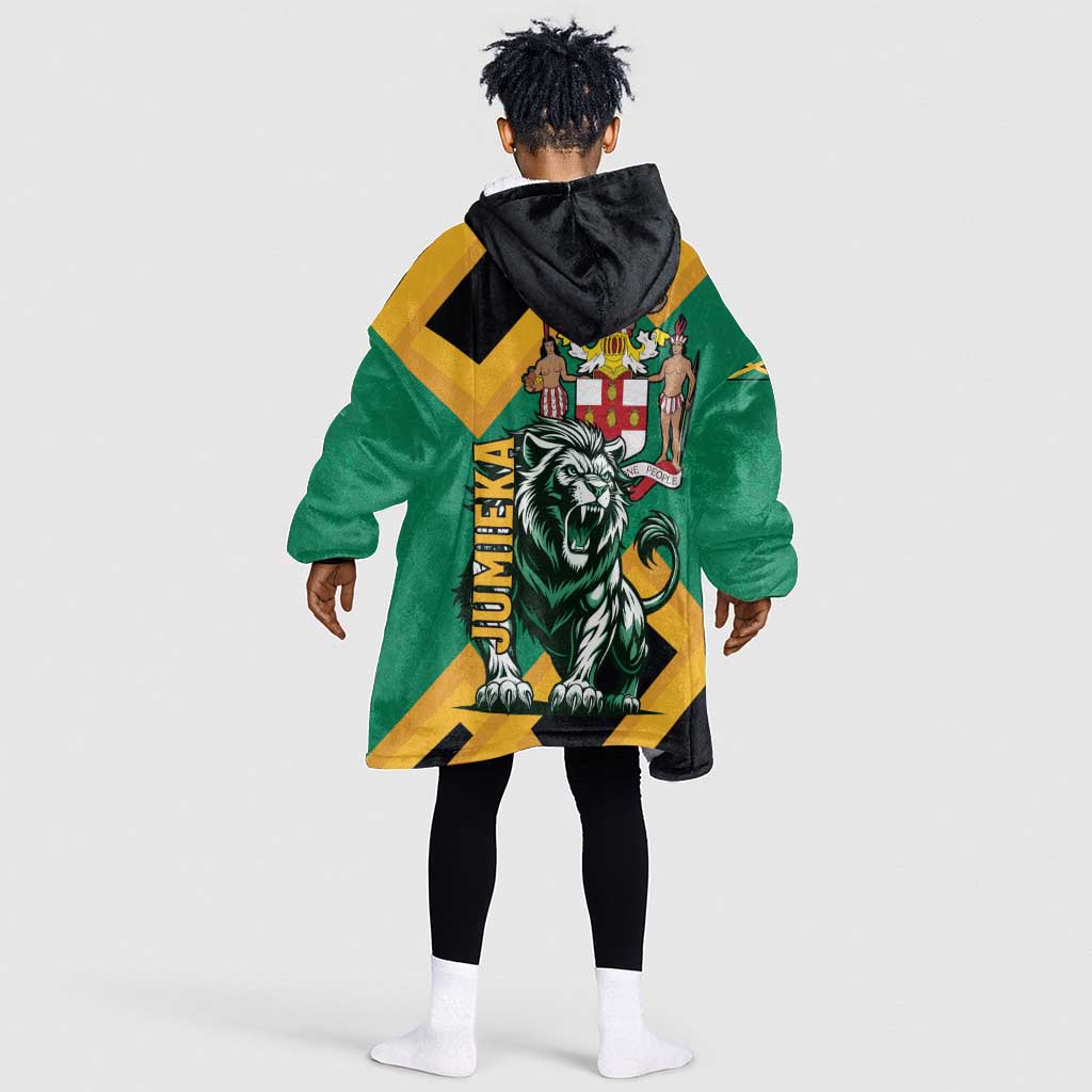 Jumieka Kid Wearable Blanket Hoodie Lion With Coat Of Arms