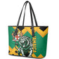 Jumieka Leather Tote Bag Lion With Coat Of Arms