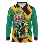 Jumieka Long Sleeve Polo Shirt Lion With Coat Of Arms
