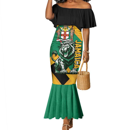 Jumieka Mermaid Dress Lion With Coat Of Arms