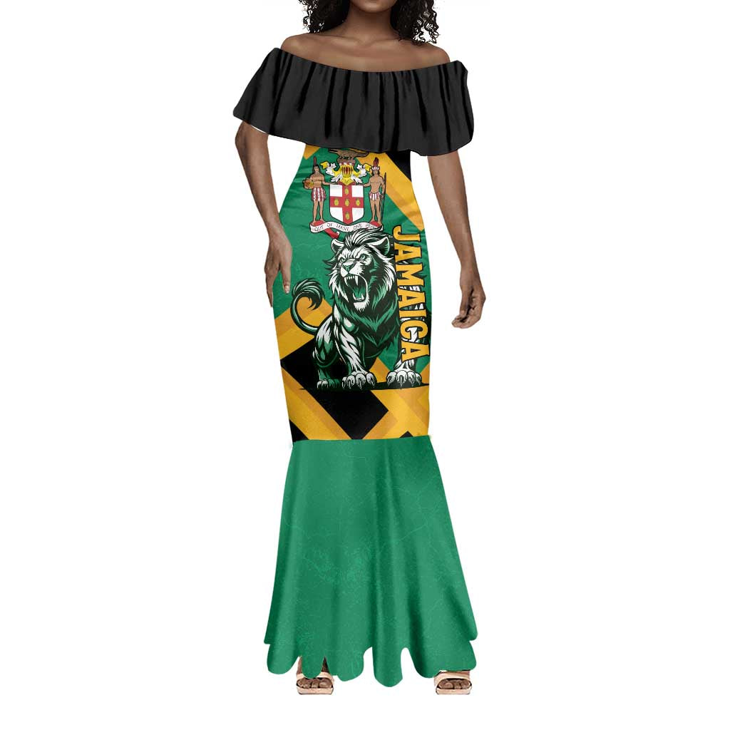 Jumieka Mermaid Dress Lion With Coat Of Arms