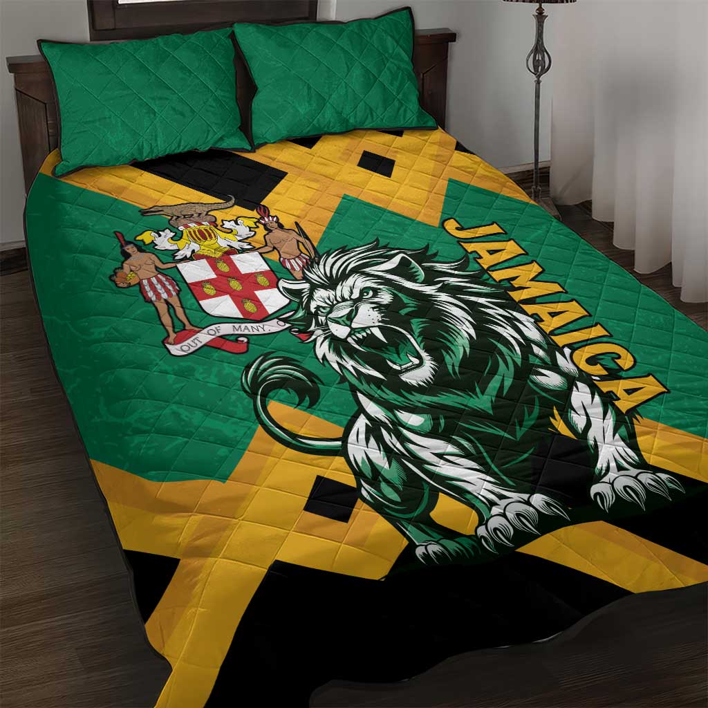 Jumieka Quilt Bed Set Lion With Coat Of Arms