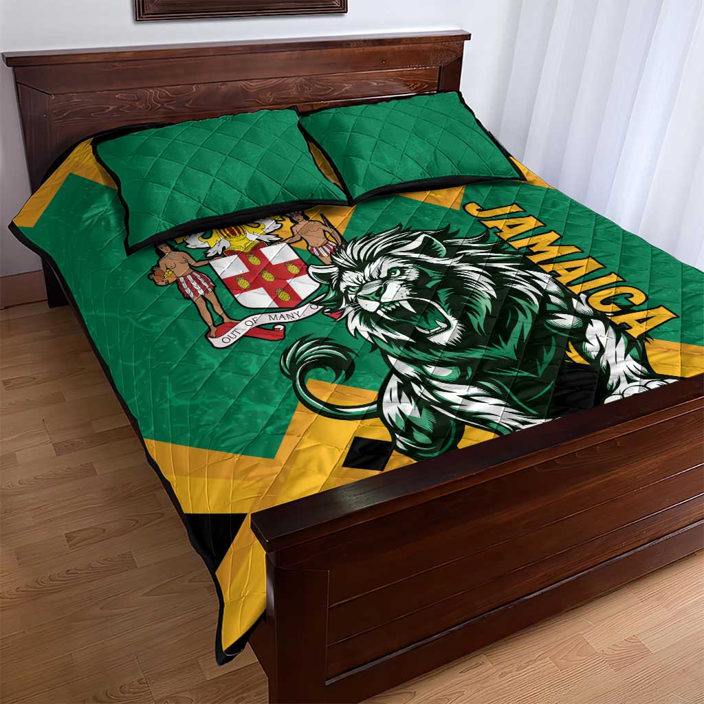 Jumieka Quilt Bed Set Lion With Coat Of Arms