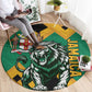Jumieka Round Carpet Lion With Coat Of Arms