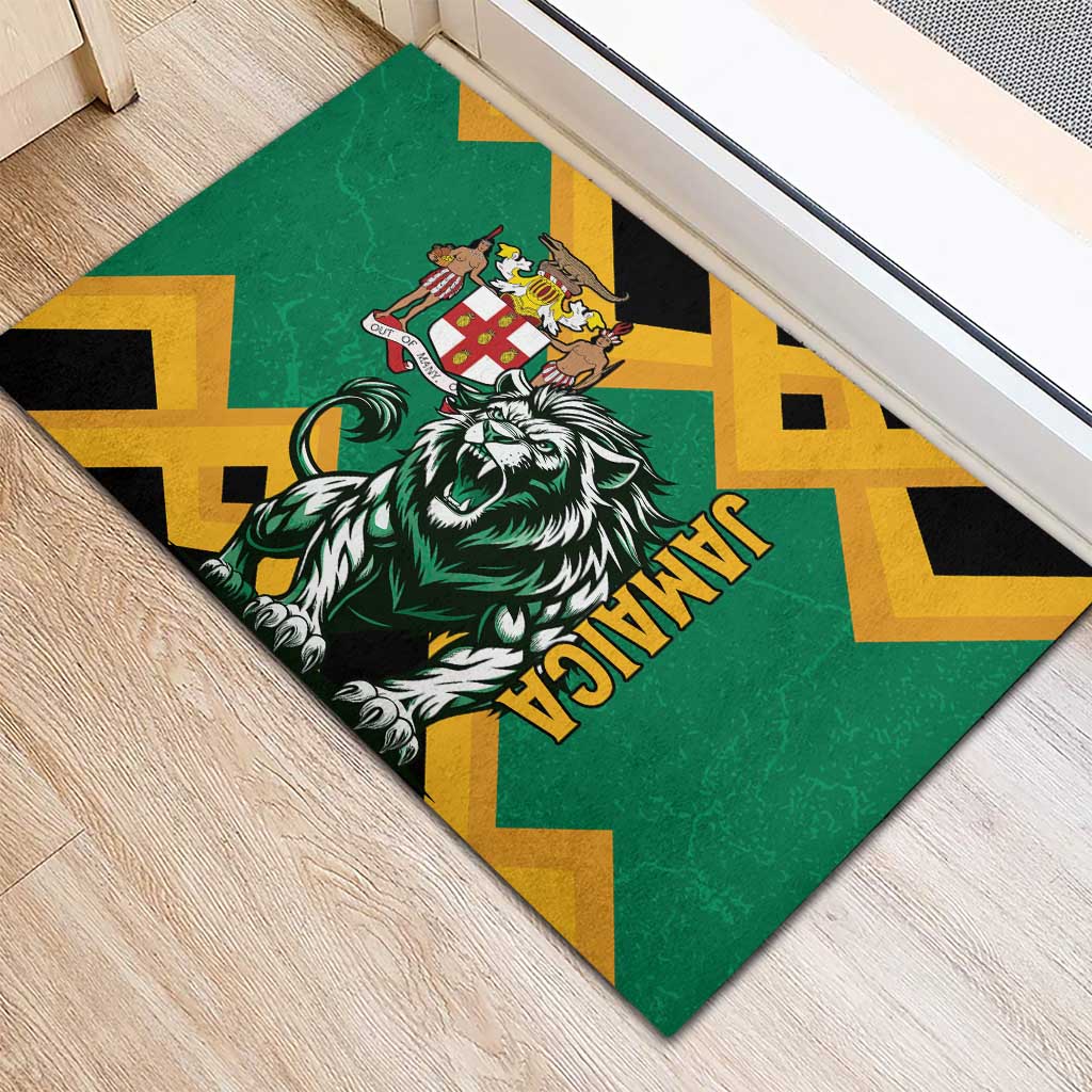 Jumieka Rubber Doormat Lion With Coat Of Arms