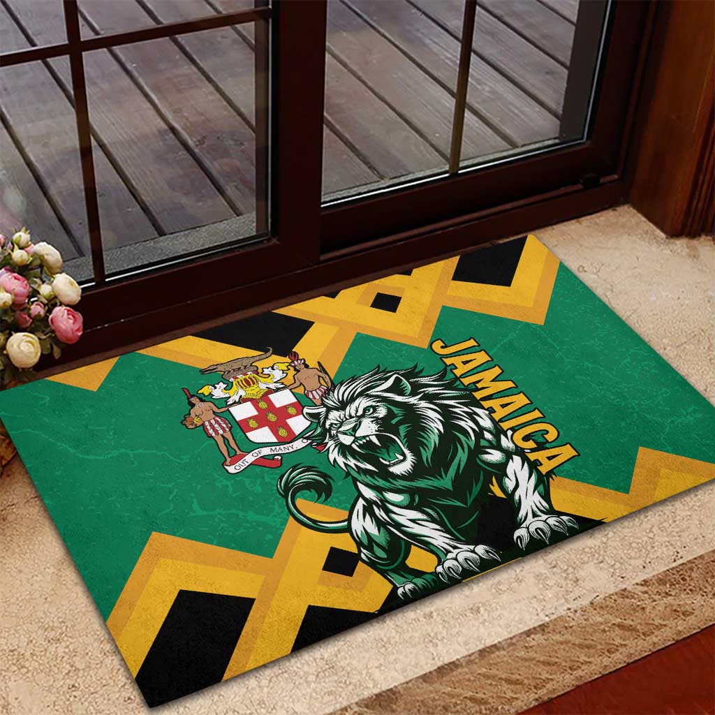 Jumieka Rubber Doormat Lion With Coat Of Arms