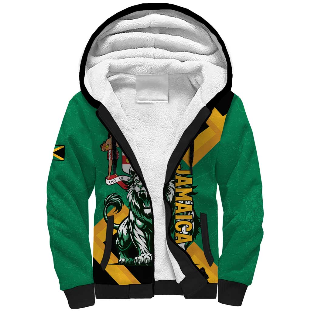 Jumieka Sherpa Hoodie Lion With Coat Of Arms