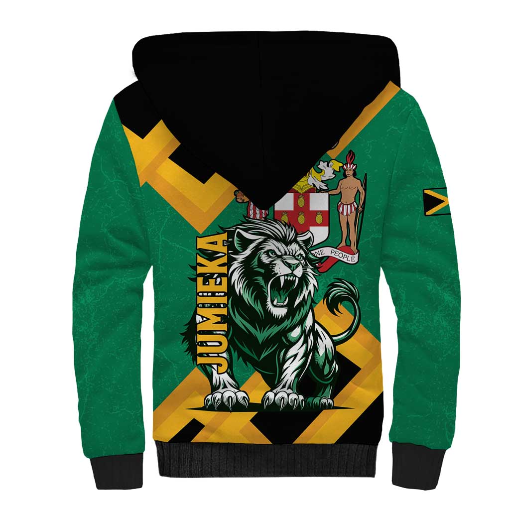 Jumieka Sherpa Hoodie Lion With Coat Of Arms