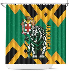 Jumieka Shower Curtain Lion With Coat Of Arms