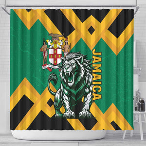 Jumieka Shower Curtain Lion With Coat Of Arms